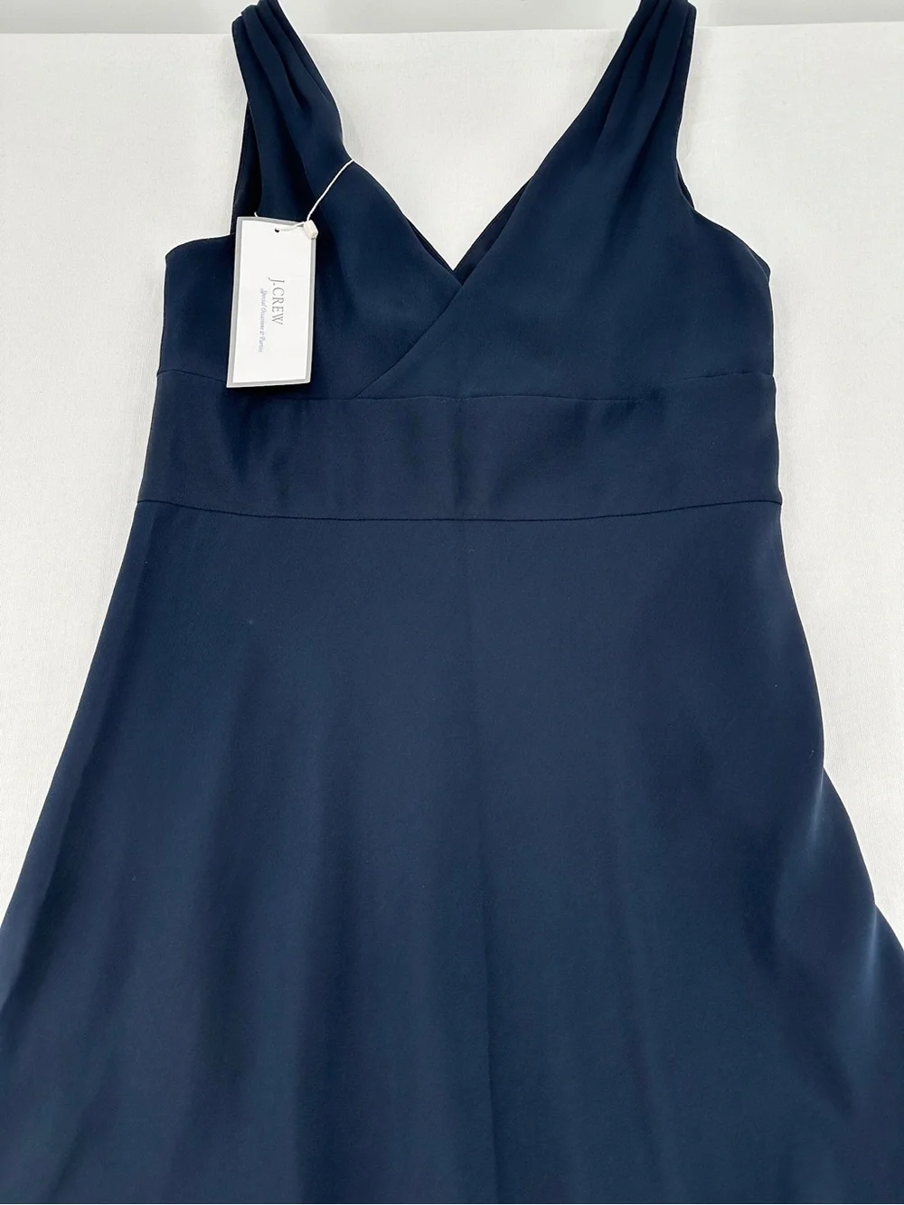 j crew navy bridesmaid dress ✨NWT✨J.Crew Sophia 100%Silk Cocktail Wedding Guest Size 12 Cocktail dress